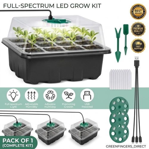 Pack seed starter trays with - 3-pack,